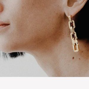 Eddie Borgo Supra Link 2" Drop Chain Link Earrings